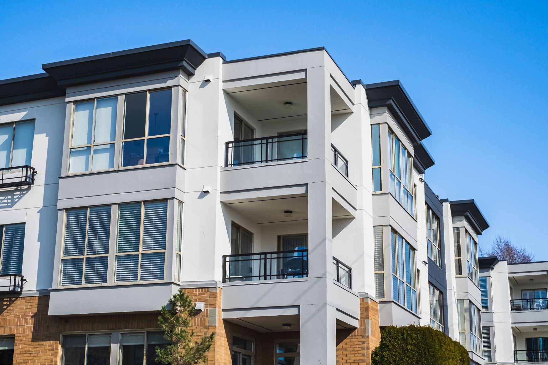 Apartments with balconies